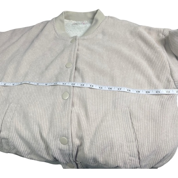 Pink Republic Cream Button-Up Corduroy Jacket - Picture 7 of 11